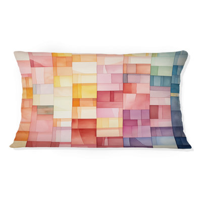 Coussin Hardedge Pastel Symmetry I - Hard Edge
