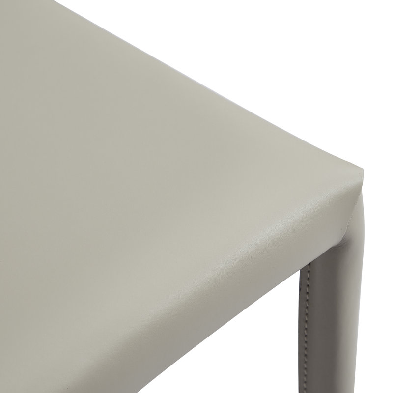 Kurland Sperazza Leather Upholstered Dining Chair, Stone