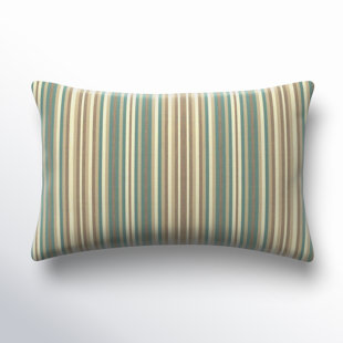 Zoa Striped Indoor/Outdoor Reversible Throw Pillow (Set of 2)