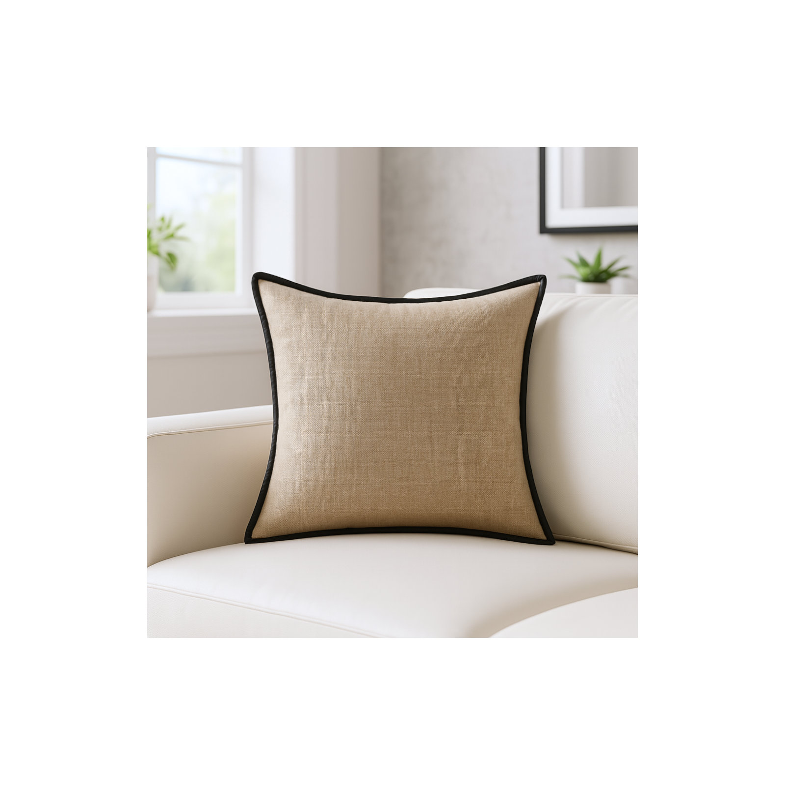  Linen Throw Square Pillow, Pillow Cover Only - No Insert
