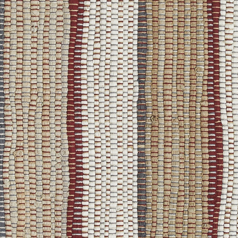 Bevans Cotton Striped Indoor Rug, Runner 2' x 6'