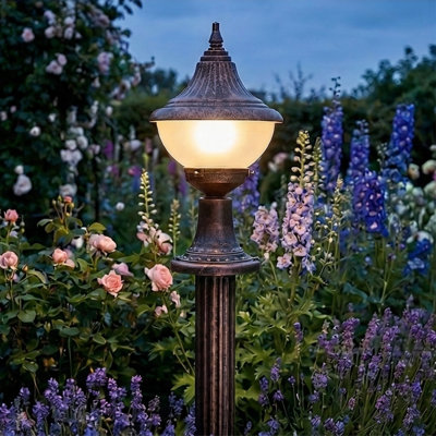 Pilier antique cuivré