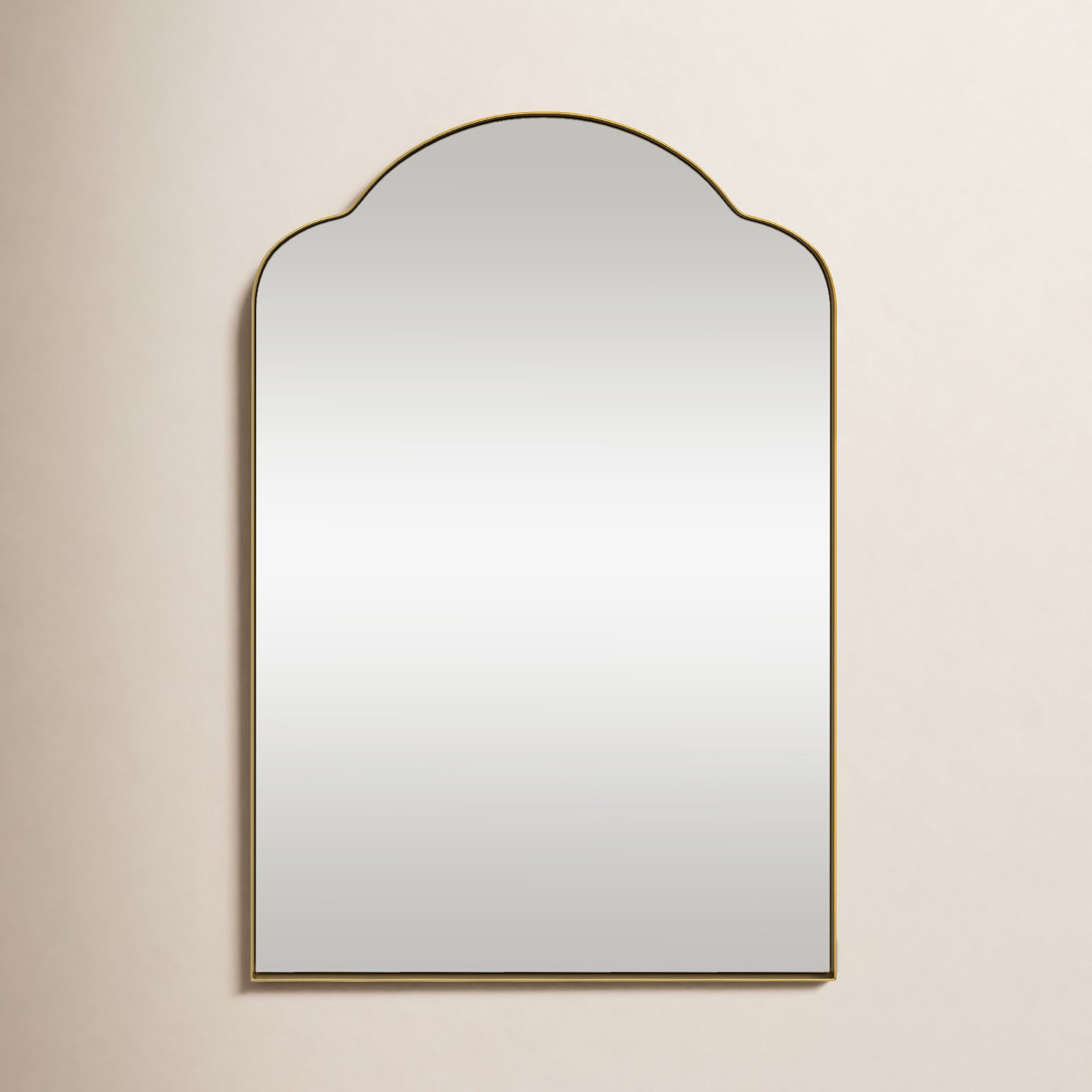 Naja Stainless Steel Arch Wall Mirror