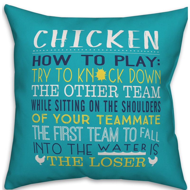 Outdoor Reversible Throw Pillow