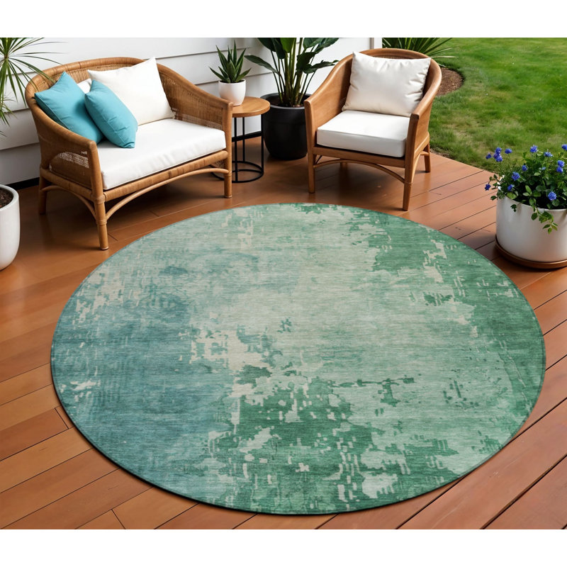 Tapis intérieur rond 8 po Emerald
