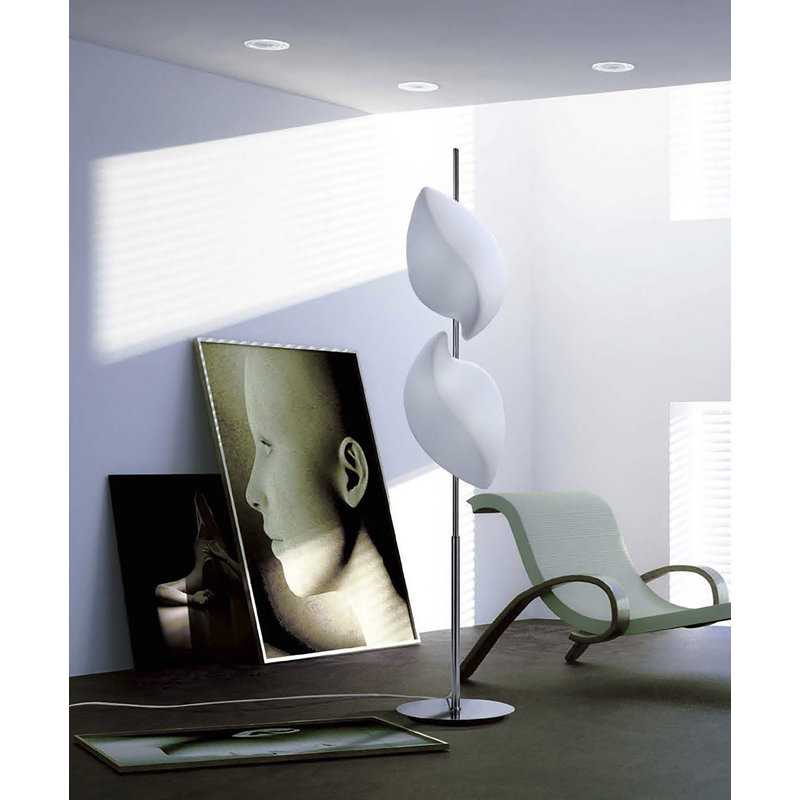 Dockrey 171.6cm Novelty Floor Lamp, Polished Chrome