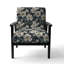 Chaise d'appoint florale Cobalt-6885852