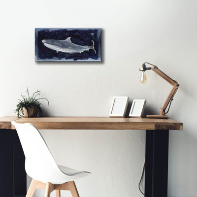 'Shark Swim 3    ' by Stellar Design Studio, Canvas Wall Art