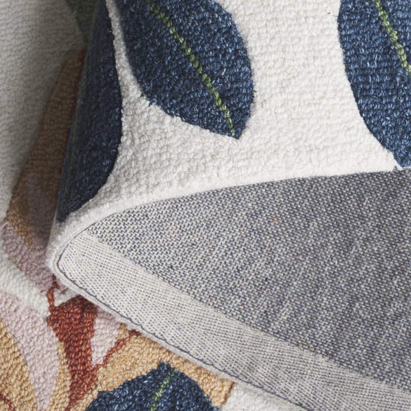 Jardin 768 Hand Tufted 80% Wool; 20% Cotton Floral Rug, Rectangle 5' x 8'