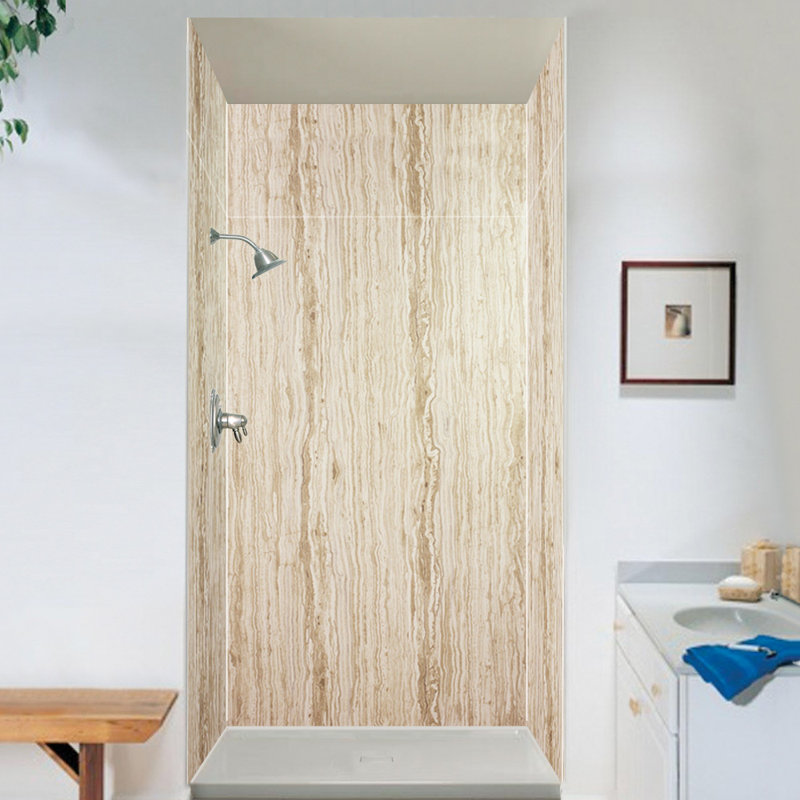 Expressions 6 Panel Shower Wall, Sorento, 72" H x 60" W x 48" D