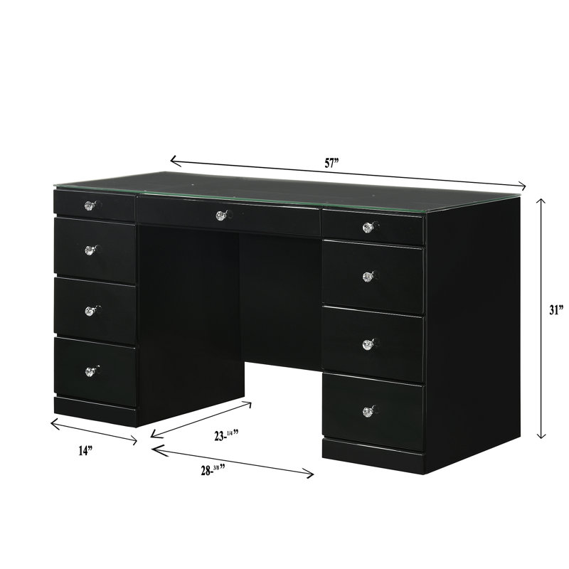 Ensemble de meuble-lavabo 1 pièce 9 pièces, Noir