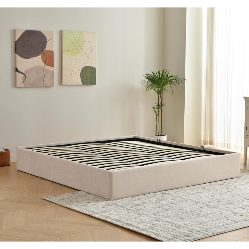 Aristedes Side Lift Up Platform Storage Bed | Wayfair