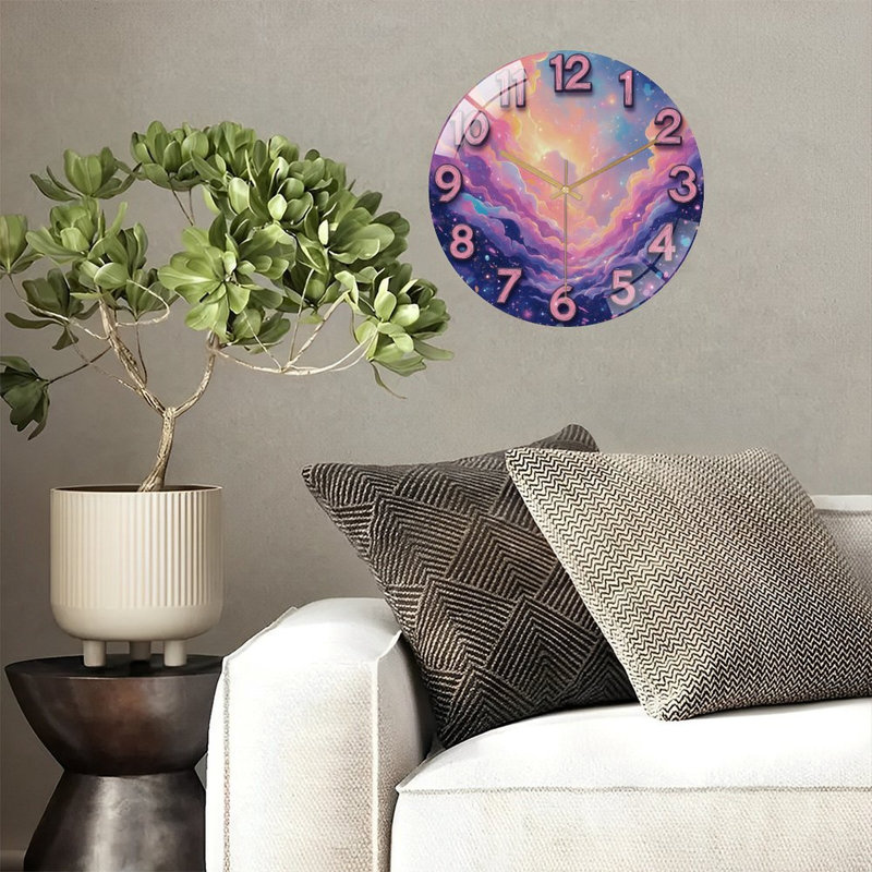 Horloge murale avec horloge murale 12 po