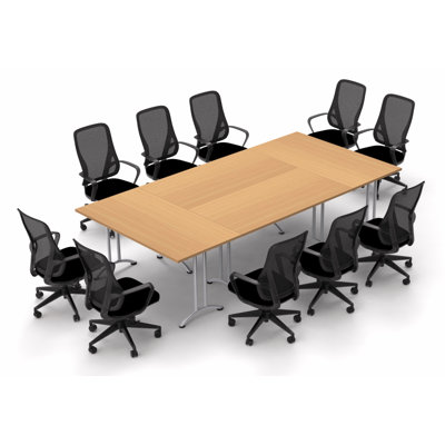 Poyen Conference Meeting Tables with Chairs Complete Set by Symple Stuff