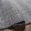 Viewcrest rayé tissé à plat à la main recyclé P.E.T. Tapis bleu ardoise / blanc-78393040