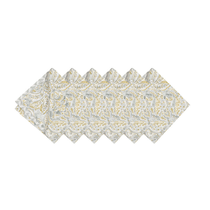 Jeremey Volterra Damask Cotton Reversible Cotton Napkin