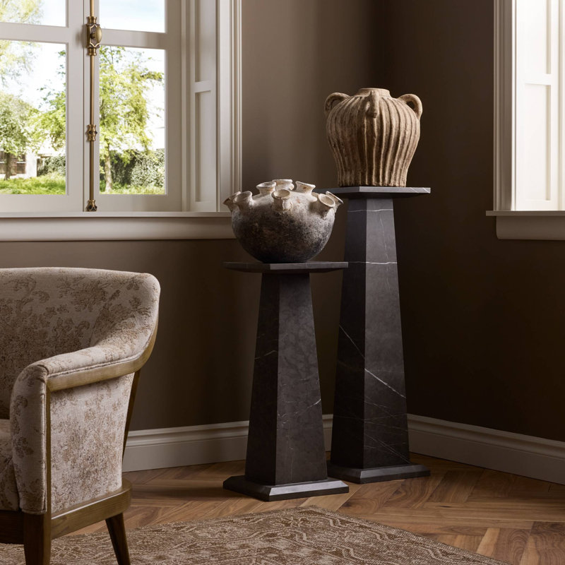Ensemble de piédestal Ellric, Beige Marble