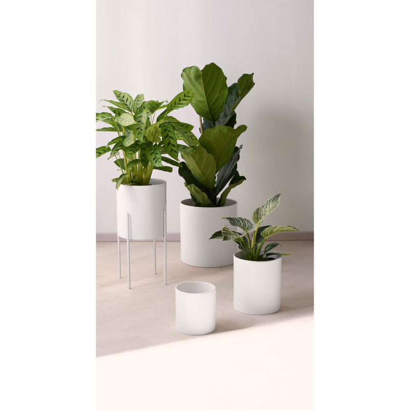 ASA Selection Haruko Cachepot, White, 29cm H x 27.5cm W x 27.5cm D