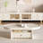 Cream style coffee table TV cabinet combination