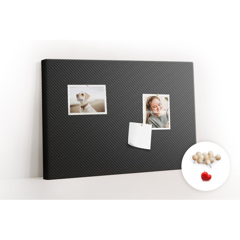 Wall Mounted bulletin board print wall art kitchen notice board home office corkboard Dark pattern