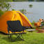 Camping Chair 61*54*66 cm Steel 1 Piece Folding Camping Chair Black Foldable