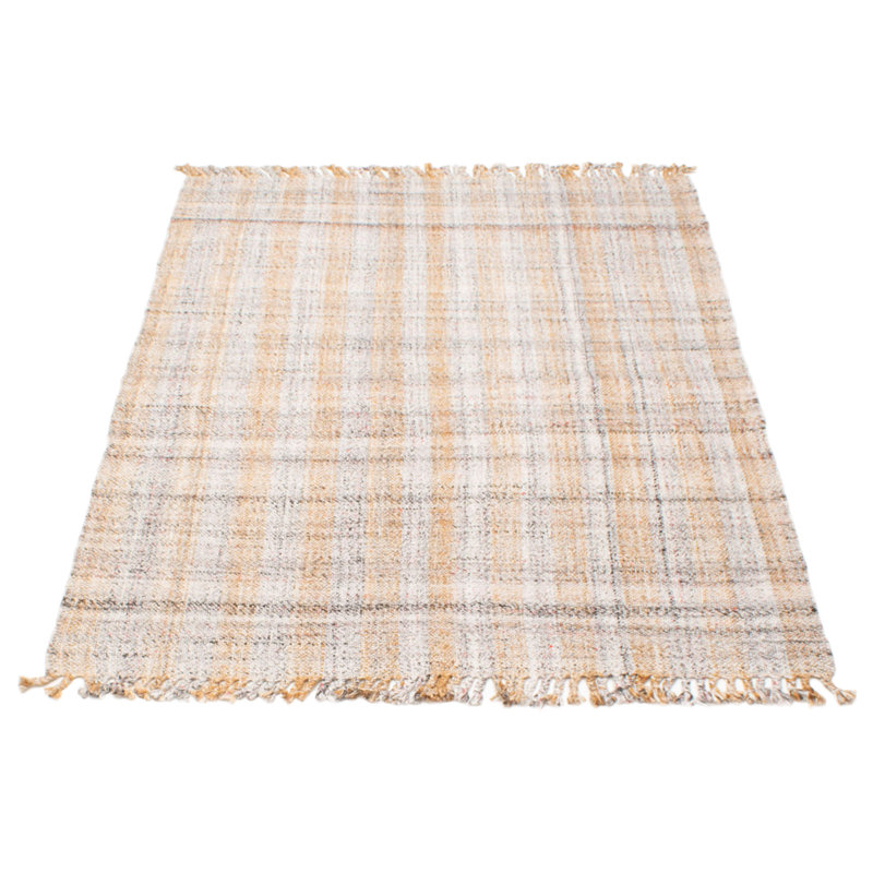 Tapis argenté beige Sienna 5 pi 4 po x 7 pi 5 po