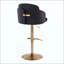 Tabouret de bar réglable en métal avec repose-pieds rond en métal - ensemble de 2-1419429553