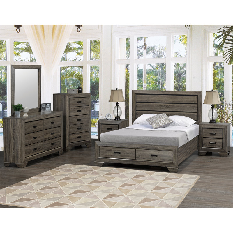 Commode double 6 tiroirs avec miroir Castine