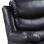 Fauteuil inclinable électrique noir avec accoudoirs coussinés-1917824601