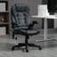 Fauteuil de massage chauffant à haut dossier, fauteuil chauffant, noir