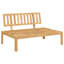  Ensemble de canapé en bois d'acacia massif 47,24 po x 36,22 po x 27,17 po-1523533647