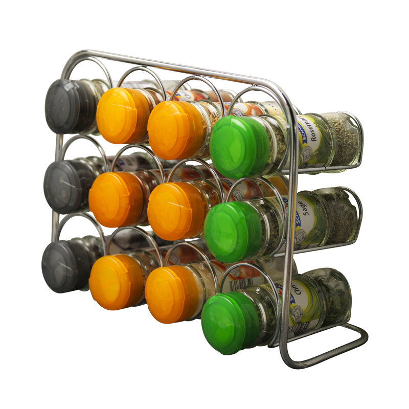 Freestanding Spice Rack, 20cm H x 26cm W x 11cm D (12 Jar)