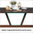 Modern Rectangular Wood Kitchen Table For 4-6 Person, Sturdy Metal Frame, Spacious And Durable Dining Room Furniture-2115838082