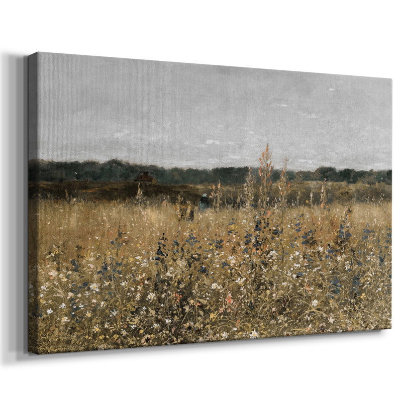 Paysage rétro - MLxxxix sur toile, H 13 po x l 19 po