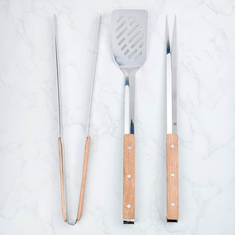 Ensemble d’outils de barbecue crochetés 3 pièces
