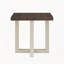 Table basse contemporaine, noyer et blanc-783579434