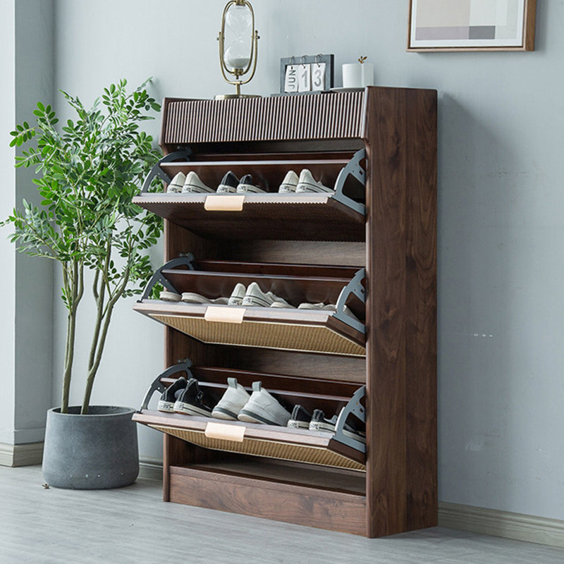 Grande armoire à chaussures de rangement rétro