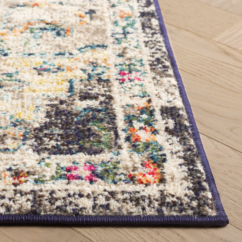 Felty Oriental Black/Gold Area Rug, Rectangle 9' x 12'