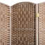 Écran d'intimité de 6 pi de hauteur - tissage naturel. Tissage artistique pour un intérieur. 3 panneaux pliables et portatifs. Idéal petits appartements. Charnière pratique au look chic.