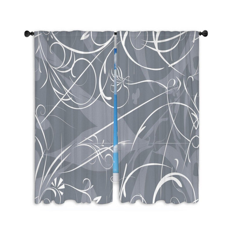 Elikai Room Darkening Curtain Pair, 20" W x 63" L
