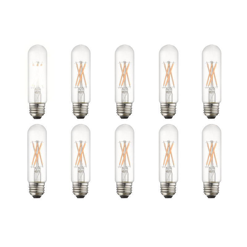 Mclellan 40 Watt Equivalent T10 LED Dimmable Light Bulb Soft White (3000K) E26/Medium (Standard) Base
