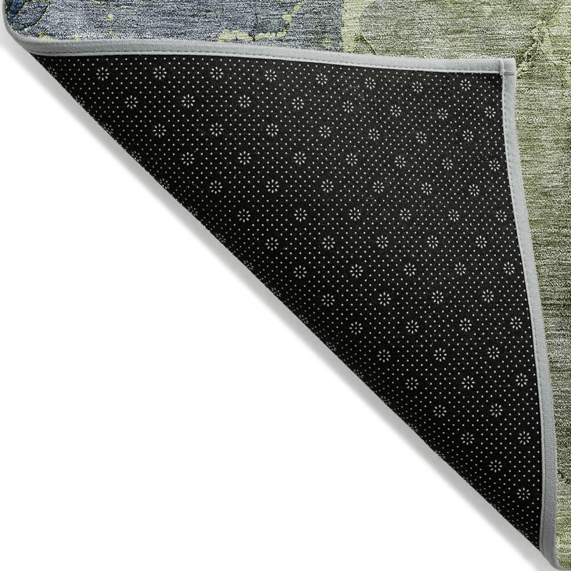 Tapis intérieur / extérieur Killingly avec envers antidérapant, Rectangle 1 pi 8 po x 2 pi 6 po