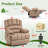 Brisen 40" Wide Oversize Upholstery Manual Recliner-330399279