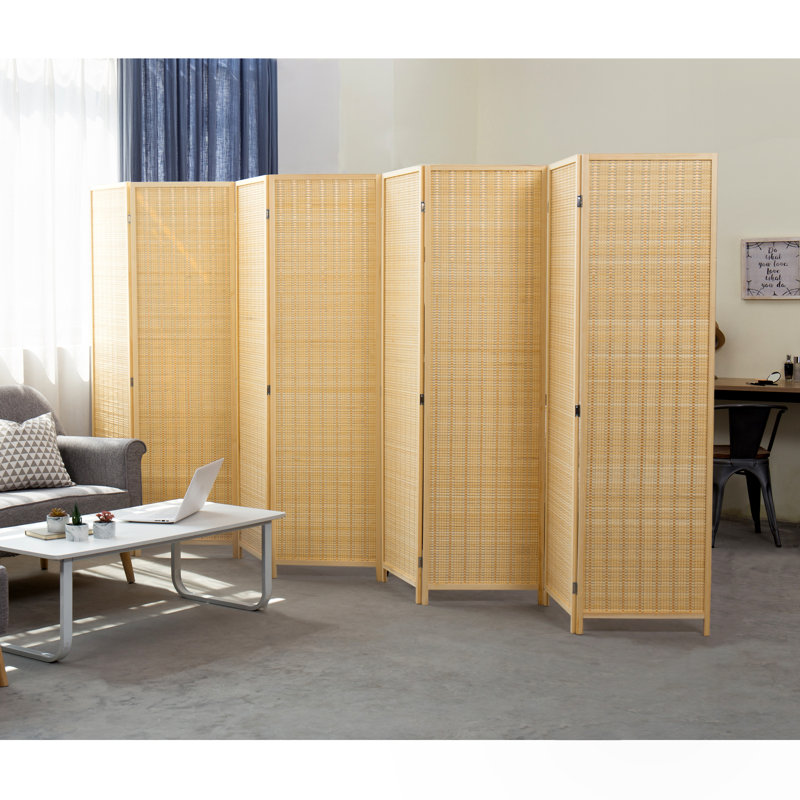 Solid Wood Room Divider, 8, 180.1Cm H x 398.1Cm W x 1.8Cm D