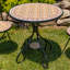 Ensemble bistro rond mosaïque trois pièces « Pelagia » - Beige/Jaune-1431662814