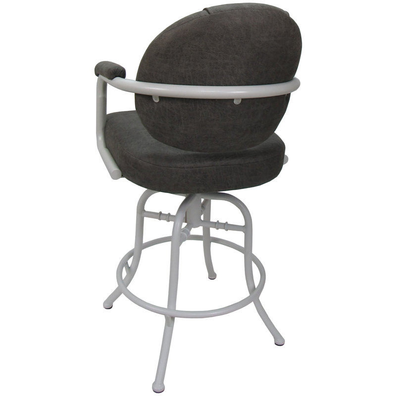 Tabouret de bar rotatif 30 po Otto, Blanc