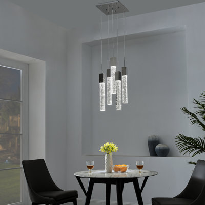 Luminaire suspendu cylindrique à 5 lumières Hollie