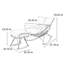 Chaise berçante en métal Leisure Light Luxury