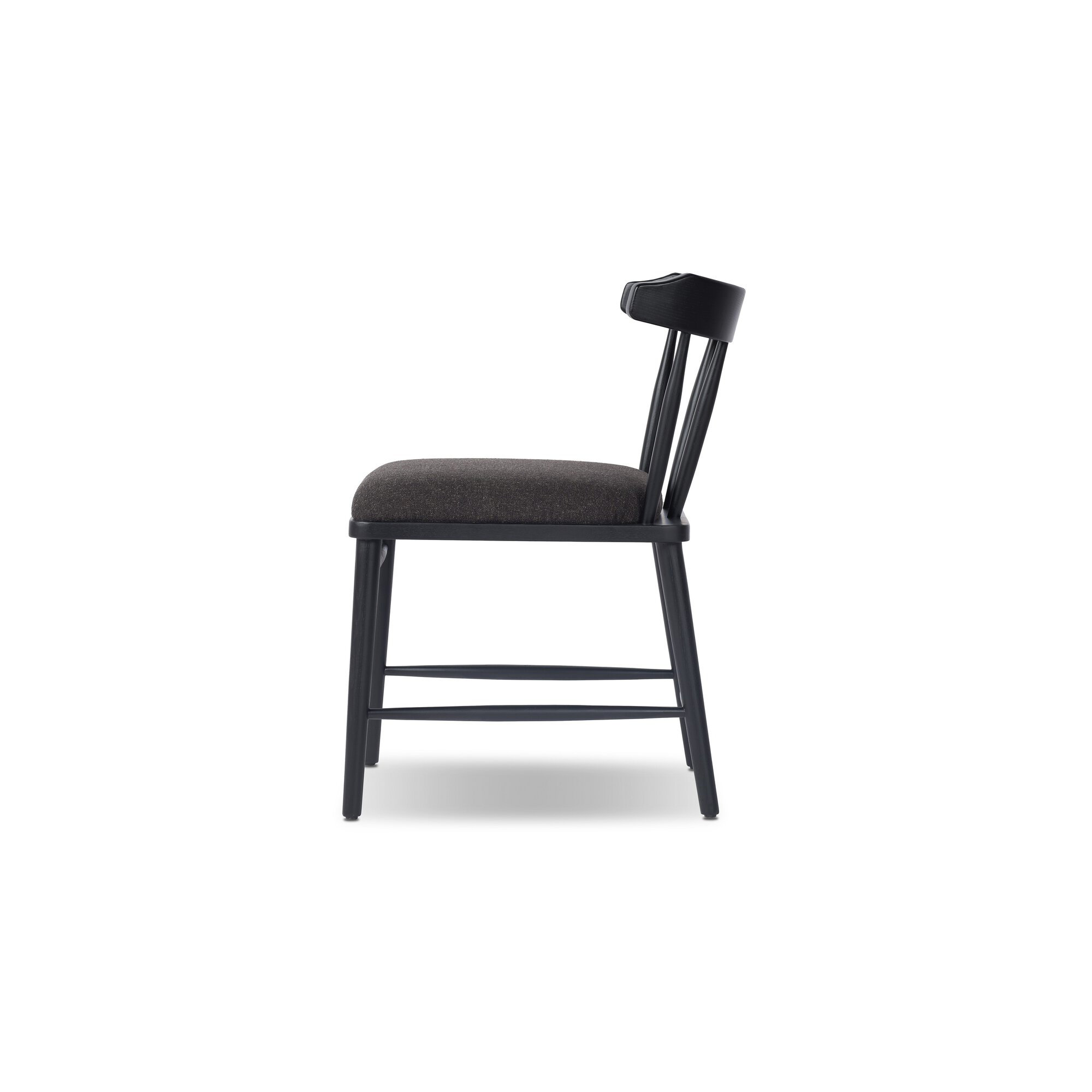 Waverly Dining Chair-Chaps Saddle, Antwerp Noir, Black