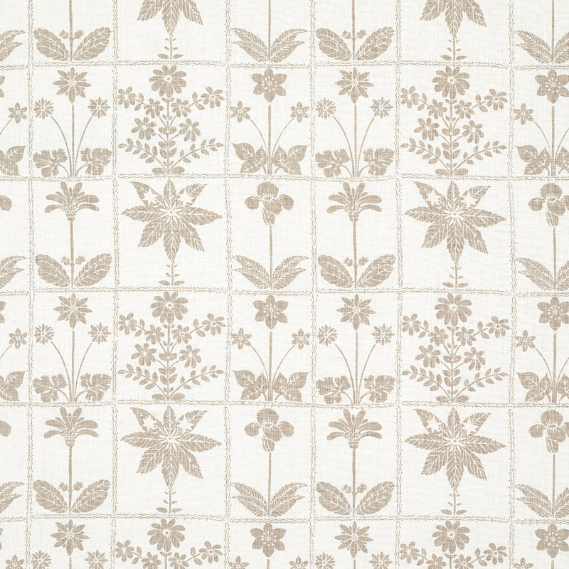 Tissu Georgia Wildflowers, Neutre